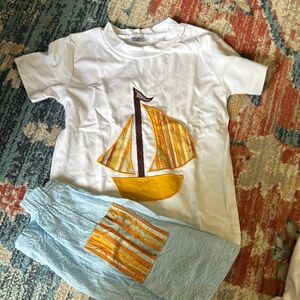 Kids Nautical Matching Set - White and Blue